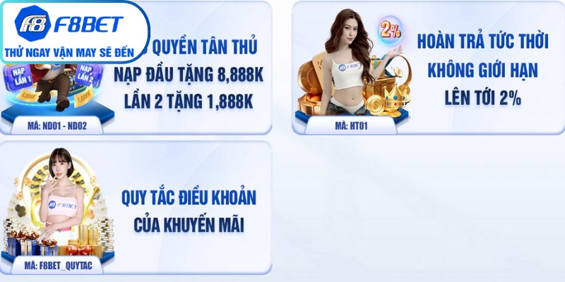 Khuyến Mãi & Bonus Casino F8Bet - Cách nhận và tối ưu lợi nhuận cơ bản