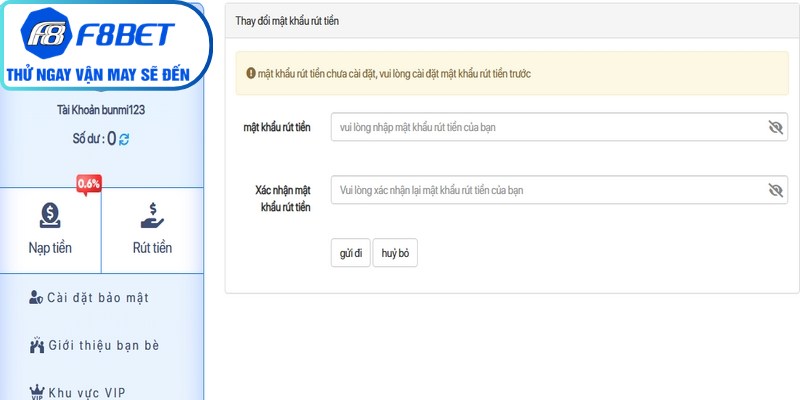Ưu thế vượt trội rút tiền F8BET qua ví điện tử (Momo, ZaloPay, BankPlus...)